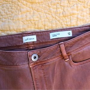 J. Jill jeans, high waisted cropped, size 12, NWT